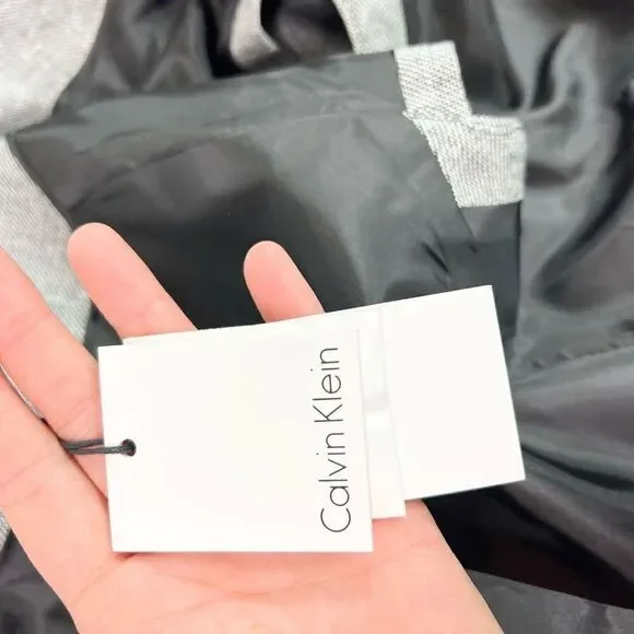 Calvin Klein Suit Womens 10 Black And White Linen Blend Double Breasted NWT - Picture 9 of 16